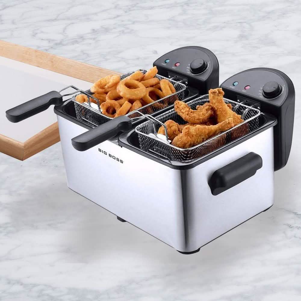 Big Boss Dual Deep Fryer 1500 Watts DailySale