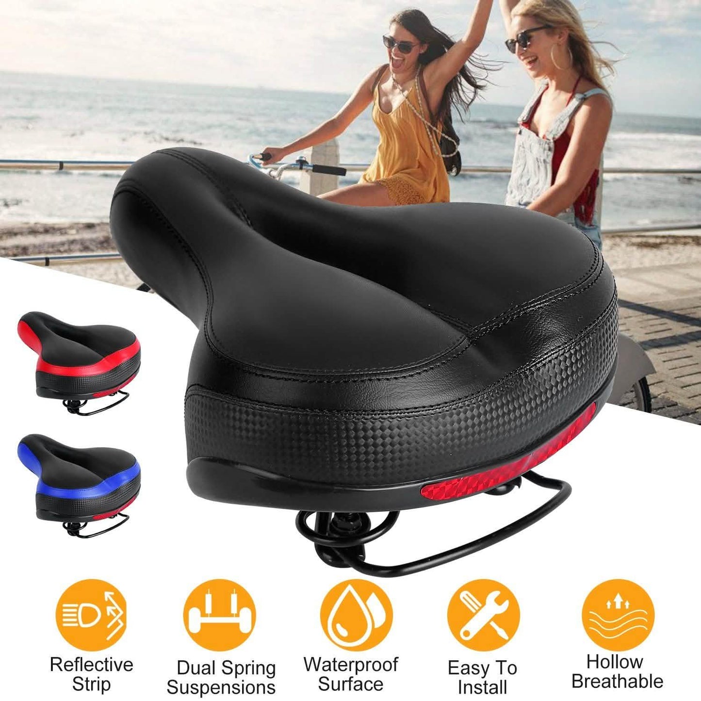 Bike Seat Water Resistant Bicycle Padded Saddle Wear DailySale