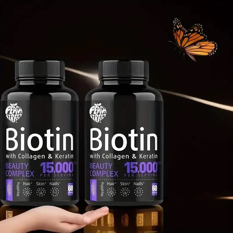 Biotin Capsules Multivitamin Collagen Keratin Supplement Hair Skin And Nail Vitamin DailySale