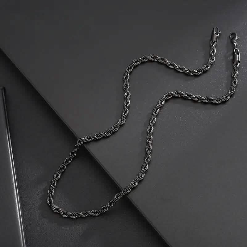 Black Chain Style Titanium Steel Fashion Necklace for Men DailySale