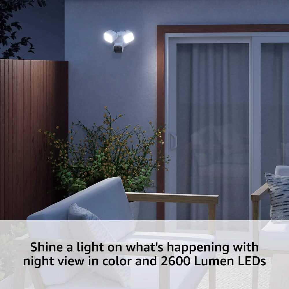 Blink Wired Floodlight 2600 Lumens Smart Security Camera (Refurbished) DailySale
