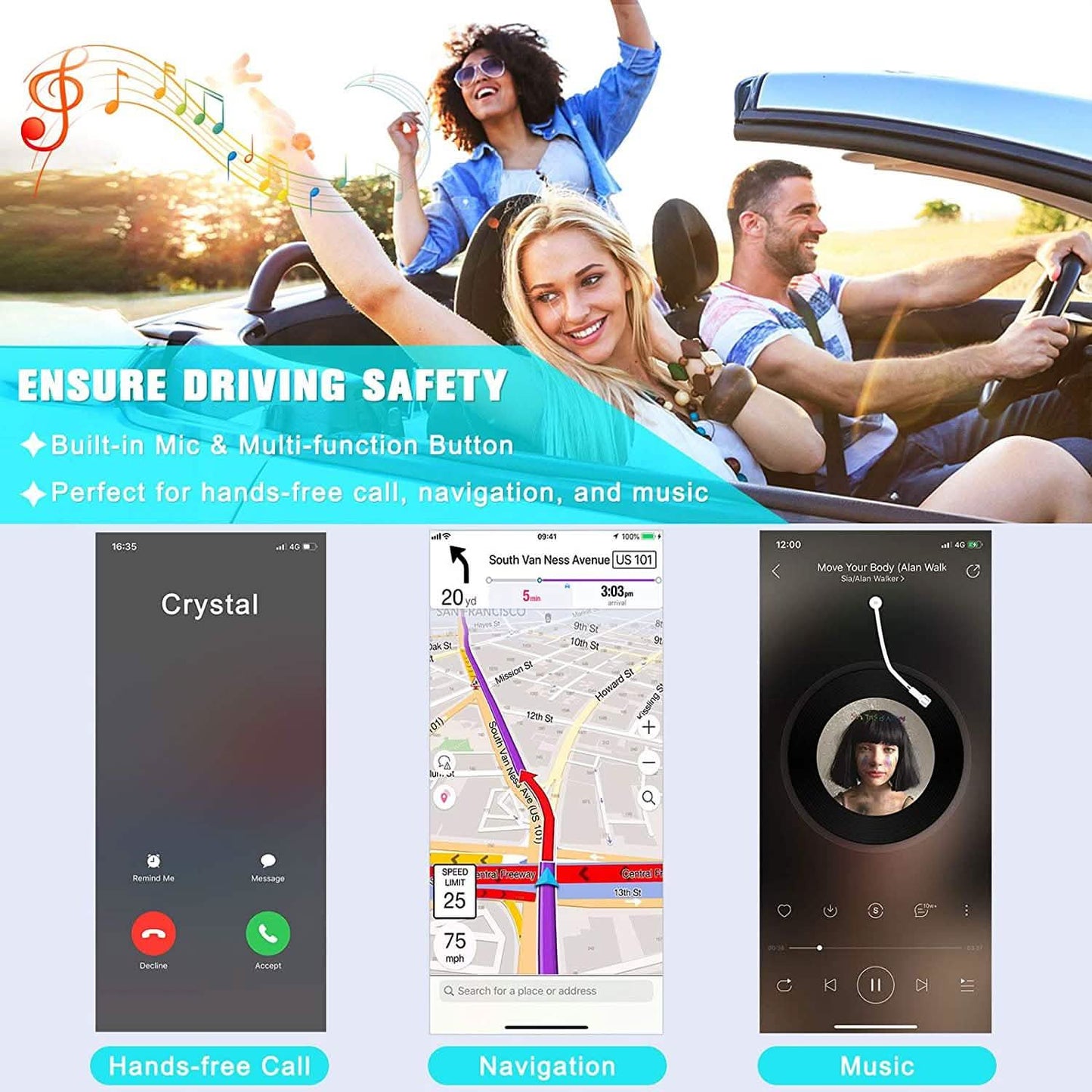 Bluetooth 5.0 Receiver for Car DailySale
