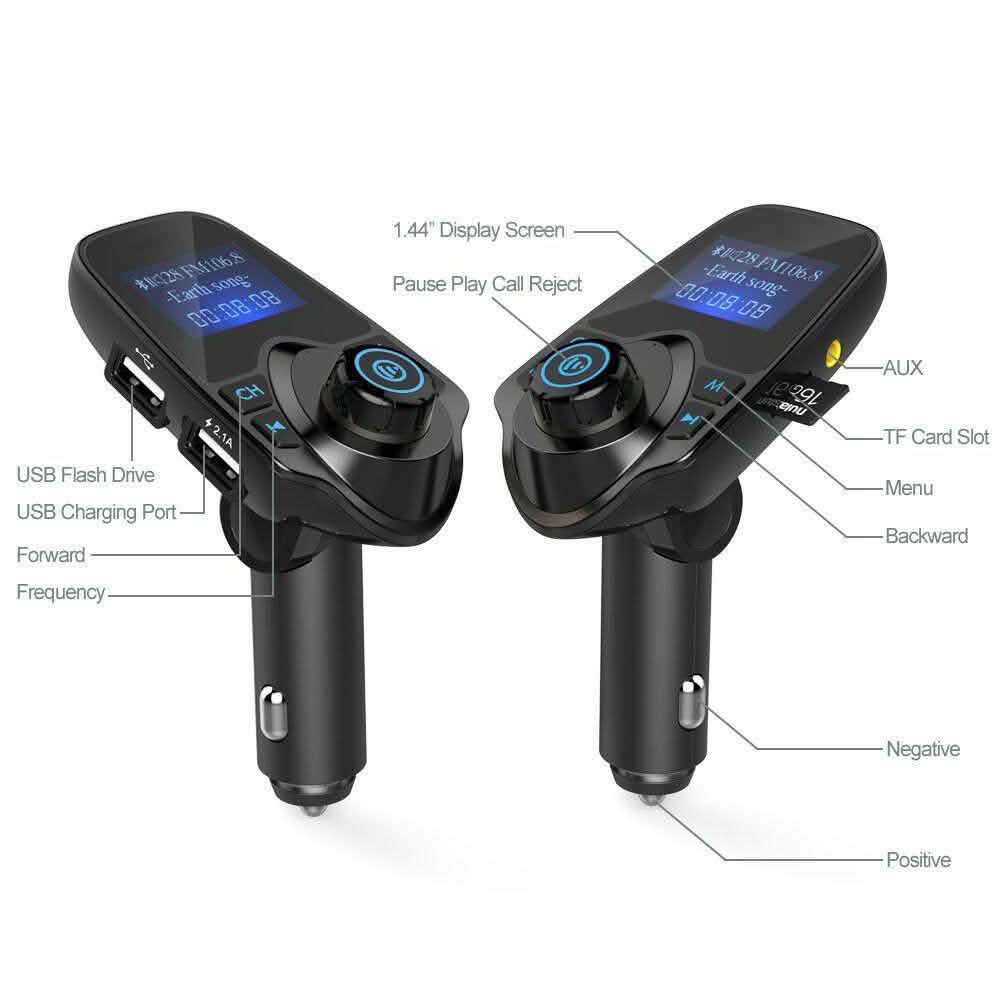 Bluetooth Handsfree In Car Kit FM Transmitter MP3 Player 2 USB Charger DailySale