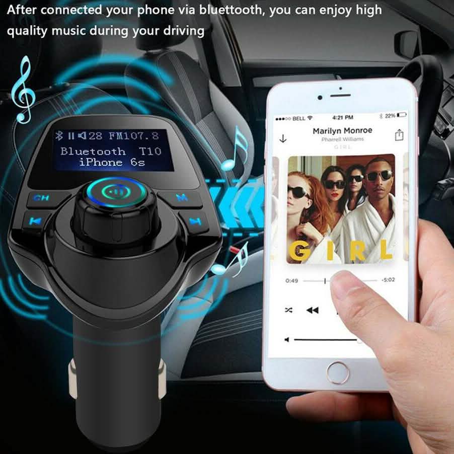 Bluetooth Handsfree In Car Kit FM Transmitter MP3 Player 2 USB Charger DailySale