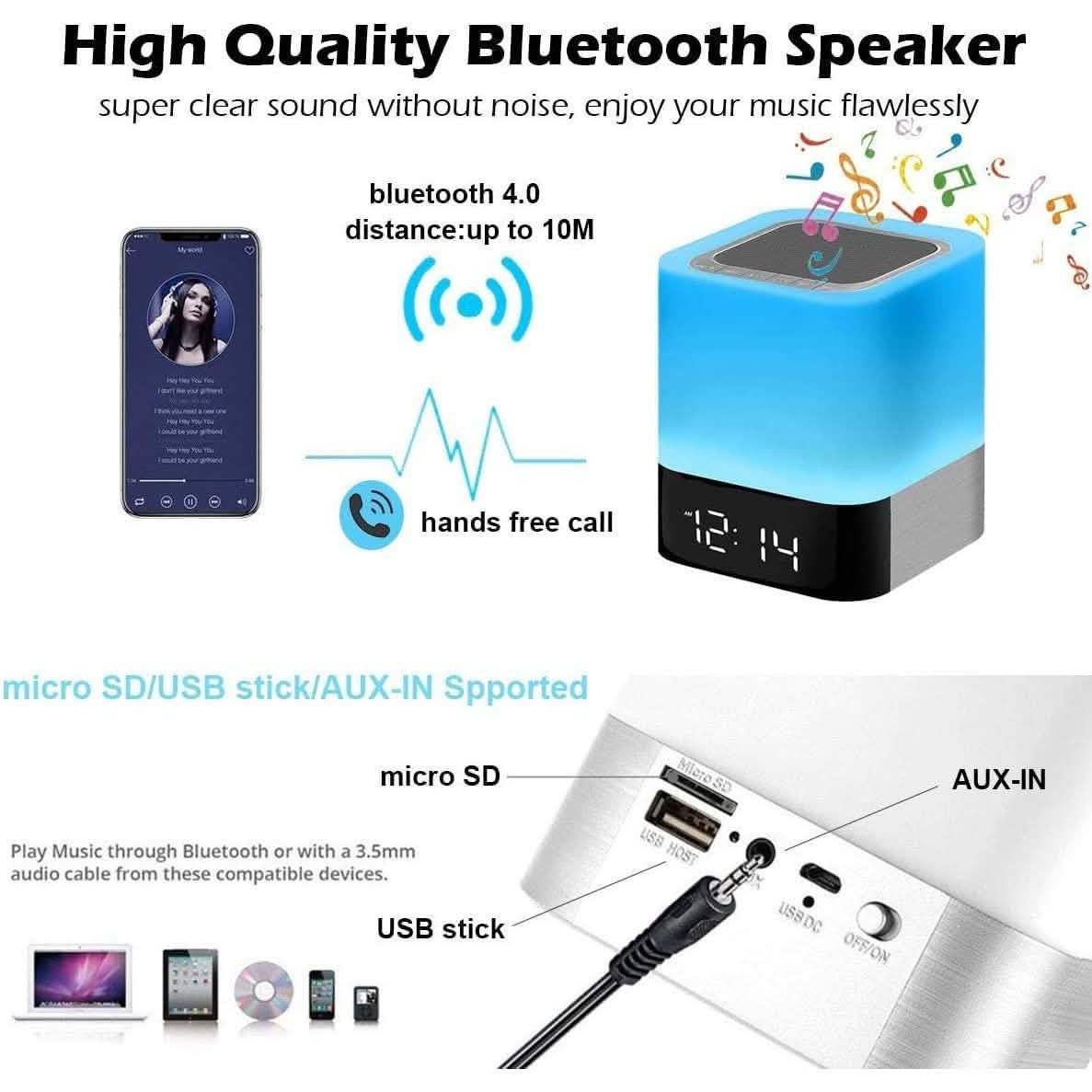 Bluetooth Speaker Touch Sensor Bedside Lamp DailySale