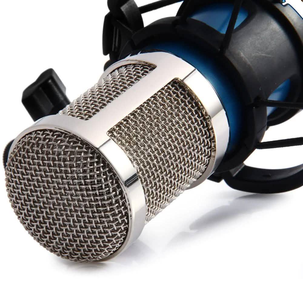 BM-800 Condenser Sound Recording Microphone with Shock Mount for Radio Braodcasting DailySale