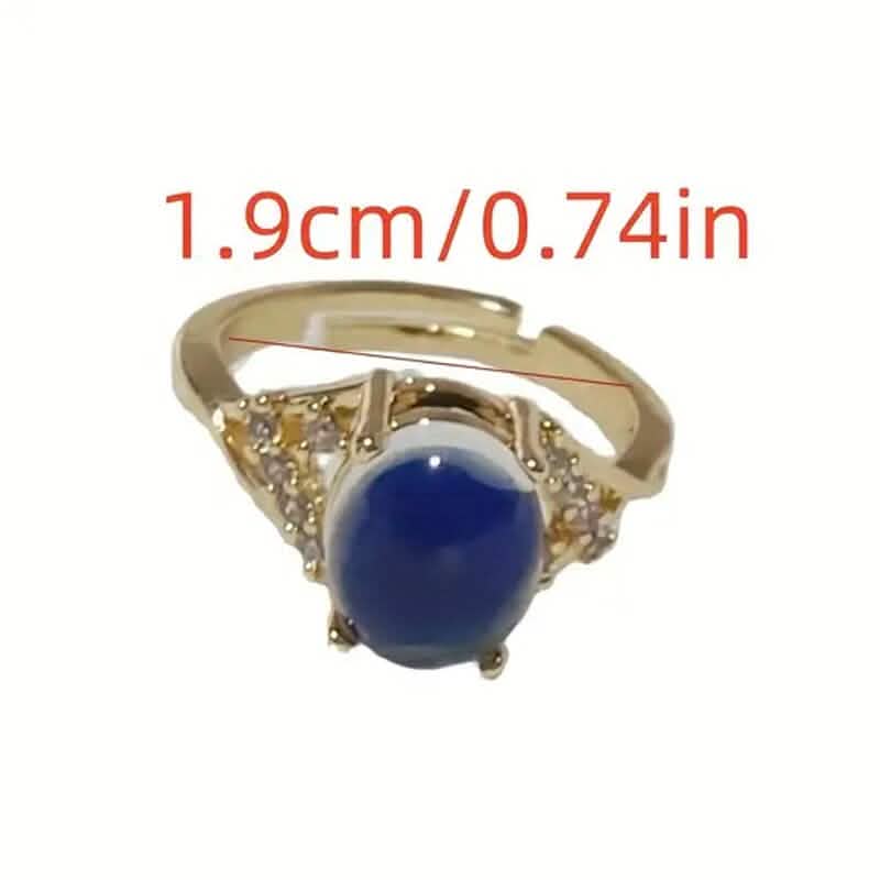 Boho Style Color Changing Mood Stone Cuff Rings DailySale