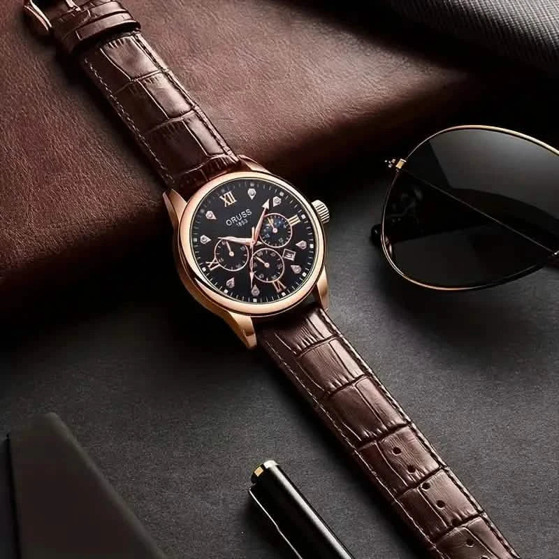 Brown Leather Fashion Quartz Wrist Watch DailySale
