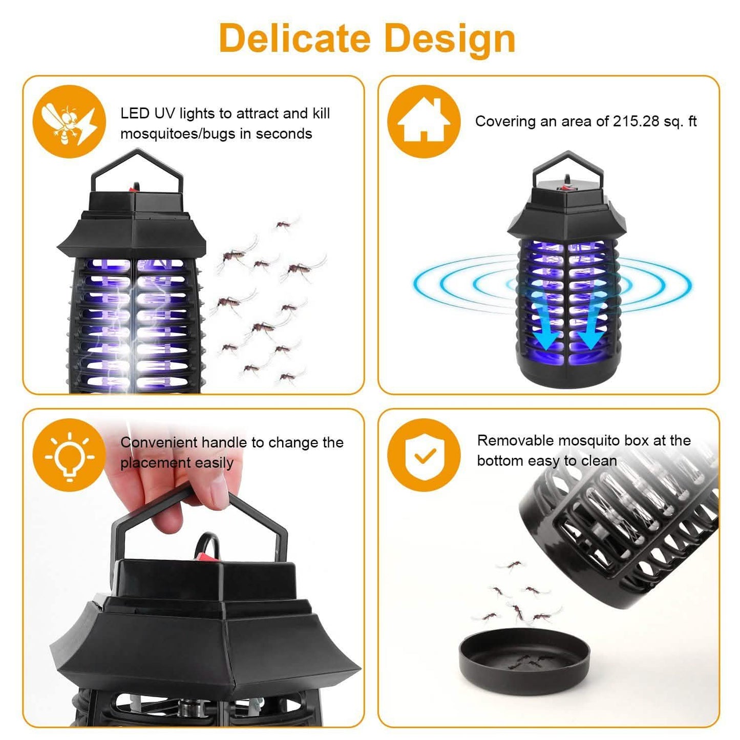 Bug Zapper Electric UV Mosquito Killer Lamp DailySale