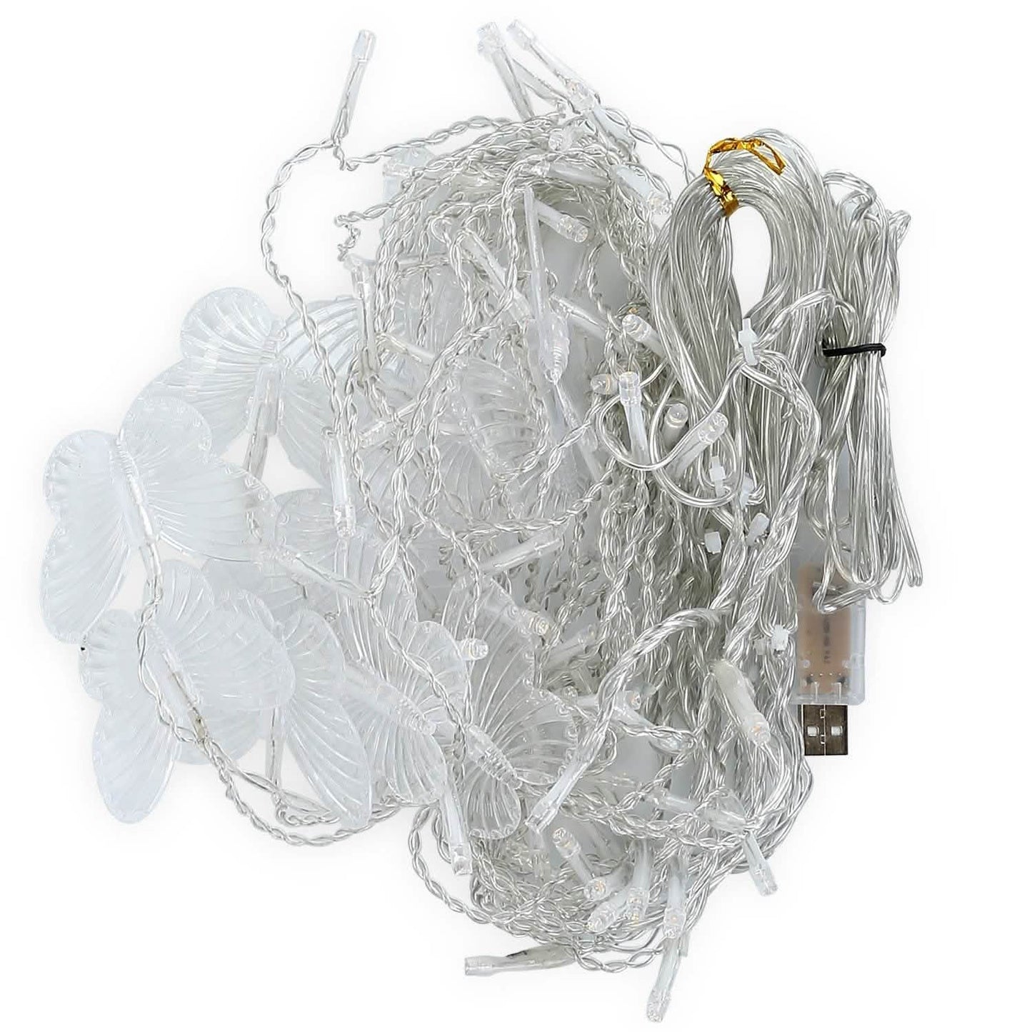 Butterfly Curtain String Lights USB Powered with 8 Modes 96 LED Remote Control DailySale