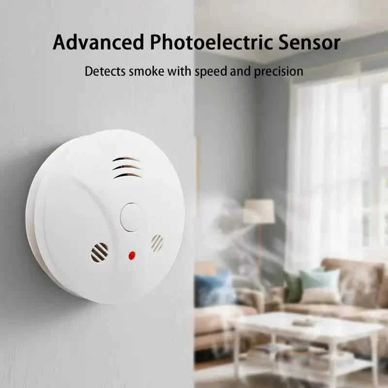 Smoke and Fire Detector Alarm – Portable Photoelectric Fire Alarm with Silence Button DailySale