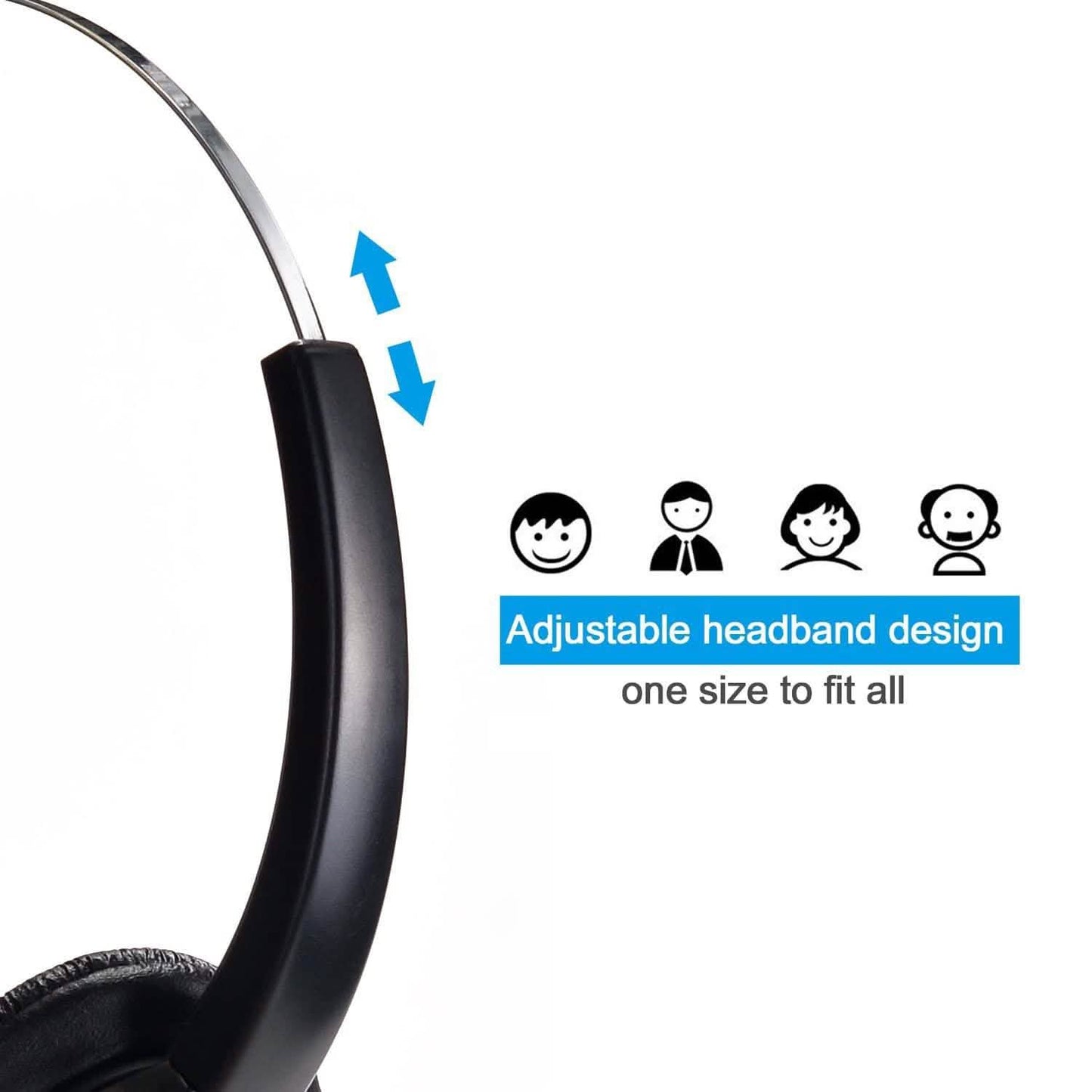 Call Center Hands-Free Noise Cancelling Corded Monaural Headset DailySale