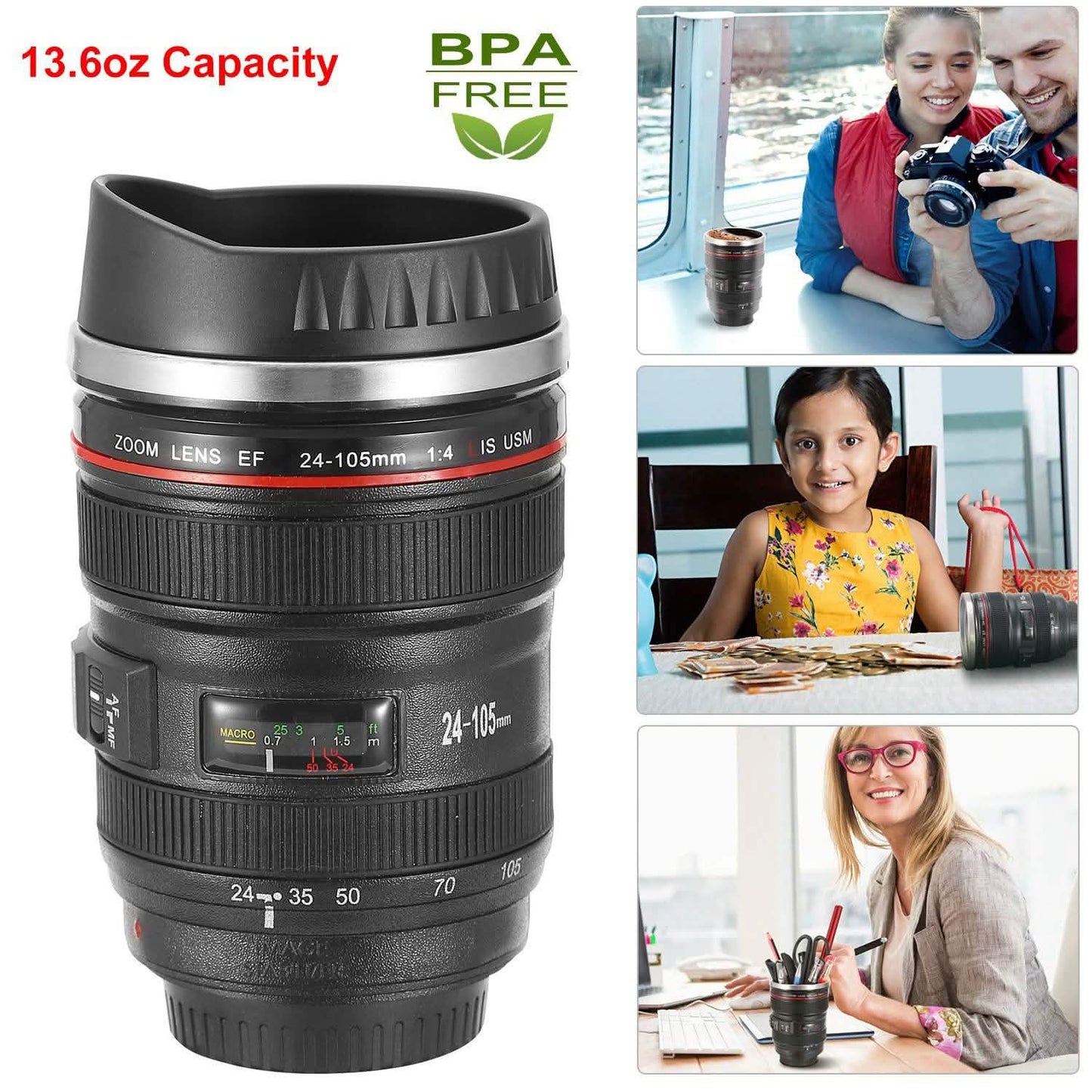 Camera Lens Coffee Mug Cup 13.6oz DailySale