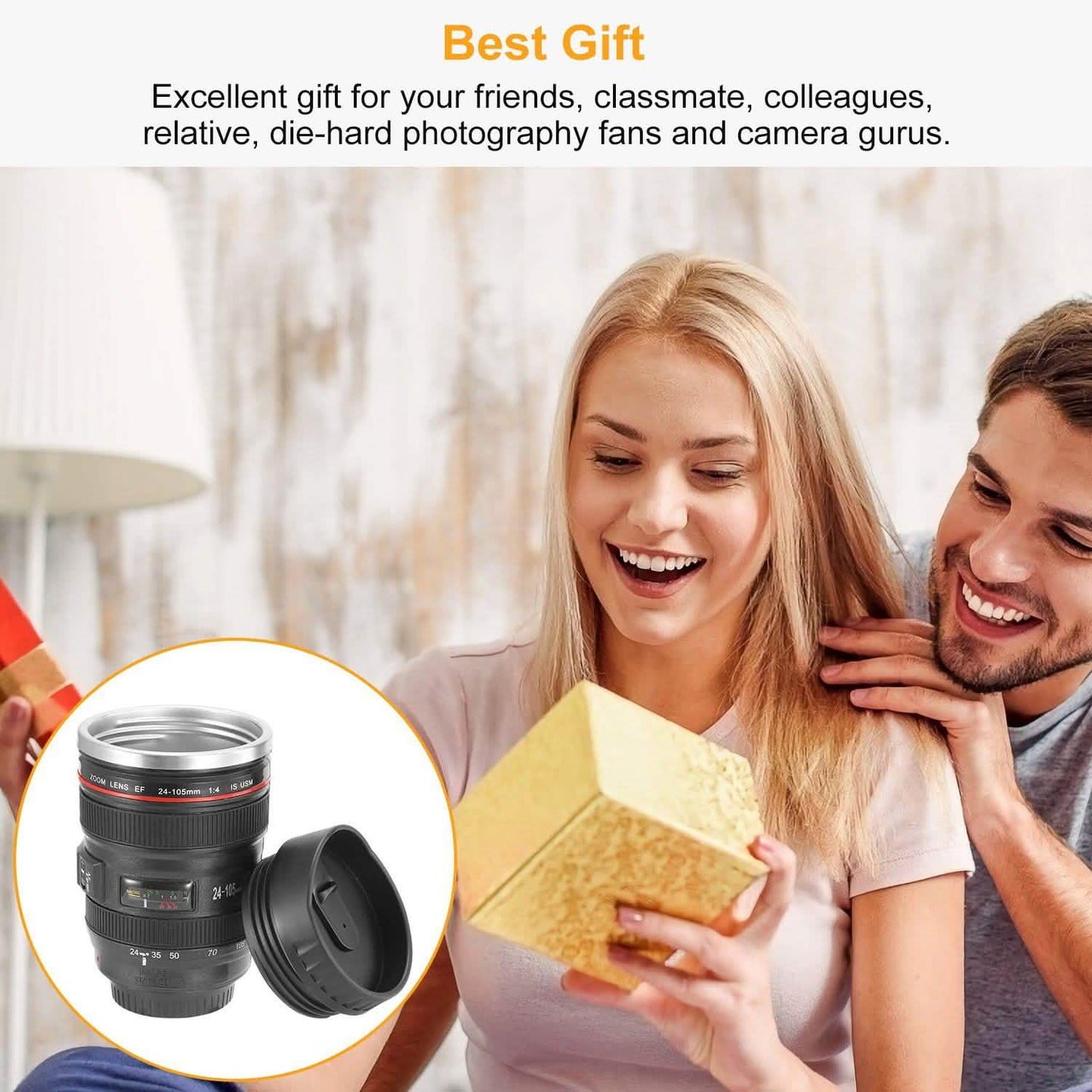 Camera Lens Coffee Mug Cup 13.6oz DailySale