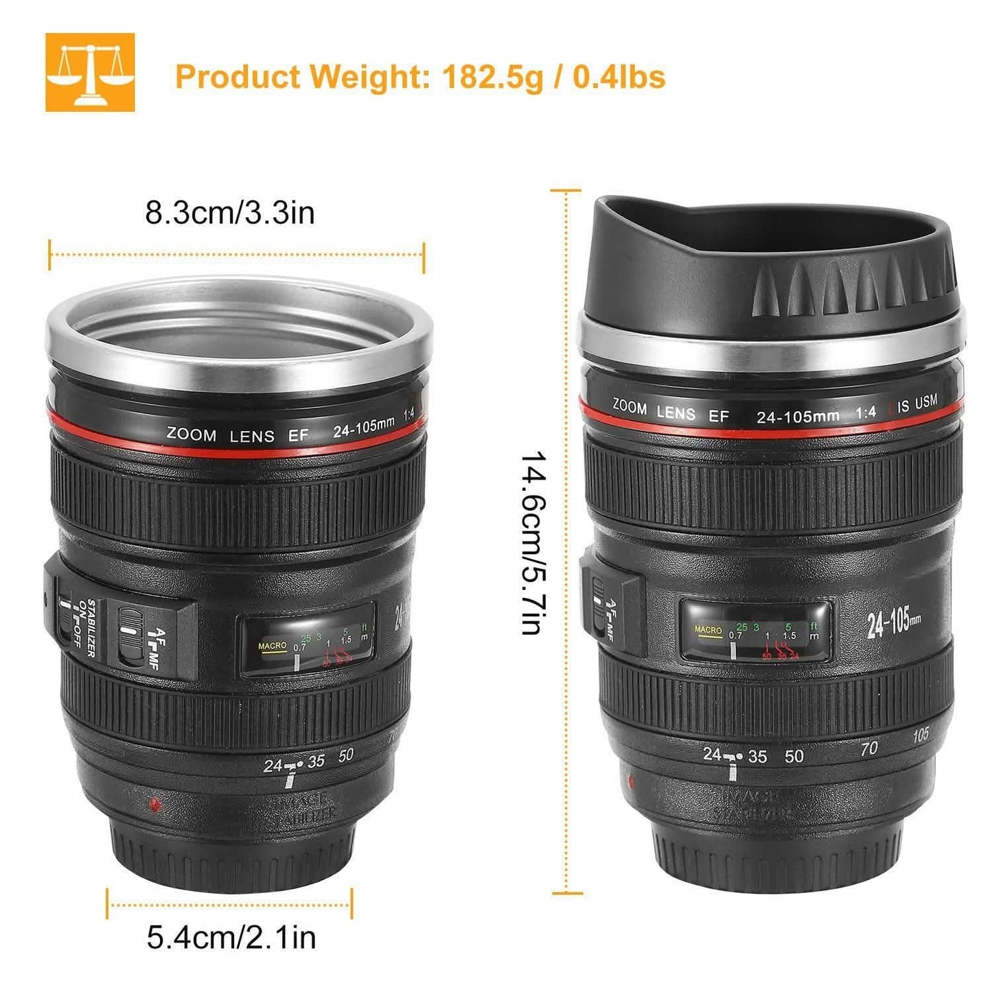 Camera Lens Coffee Mug Cup 13.6oz DailySale