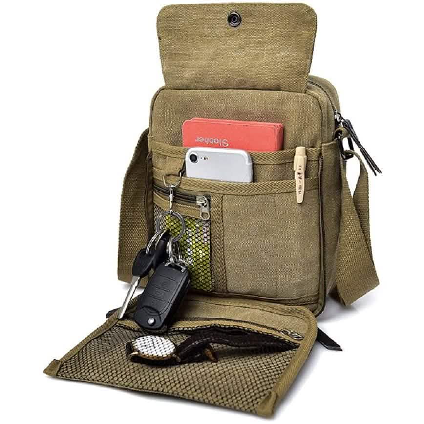 Canvas Travel Wallet Casual Messenger Bag DailySale