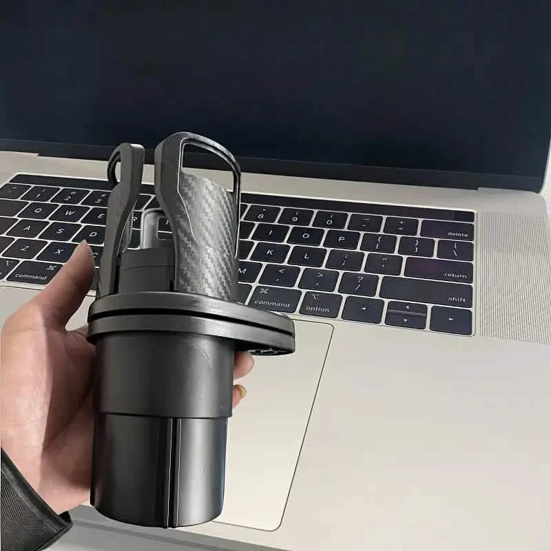 Car Adapter Adjustable Multifunctional Dual Cup Holder With Phone Holder Aromatherapy Organizer DailySale