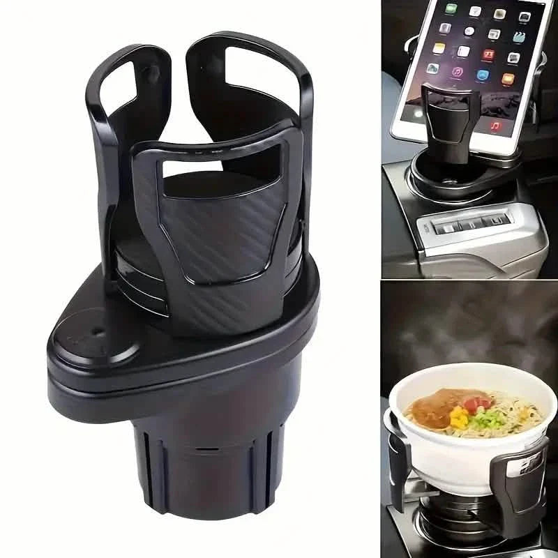 Car Adapter Adjustable Multifunctional Dual Cup Holder With Phone Holder Aromatherapy Organizer DailySale