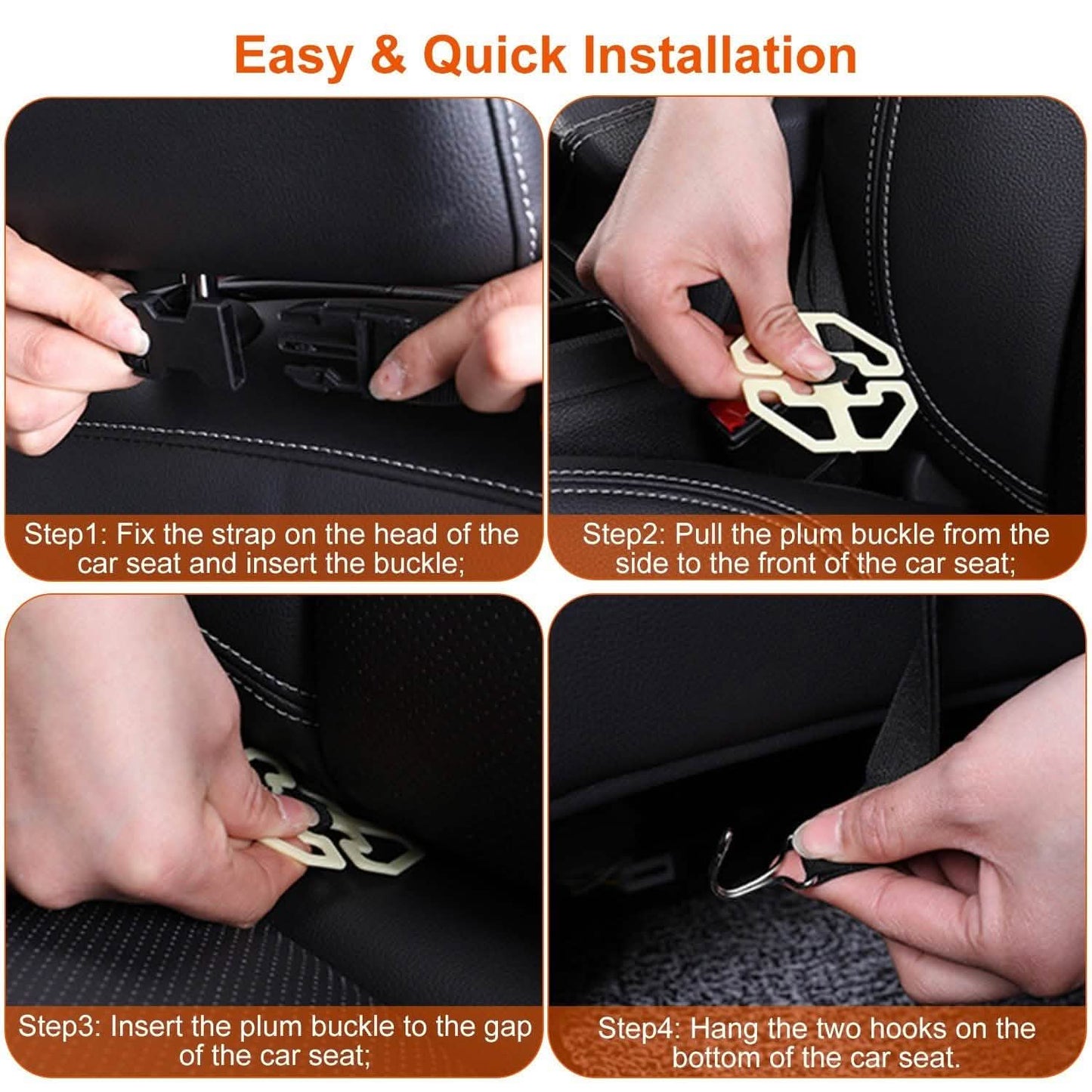 Car Back Seat Organizer with Foldable Table Tray 8 Pockets DailySale