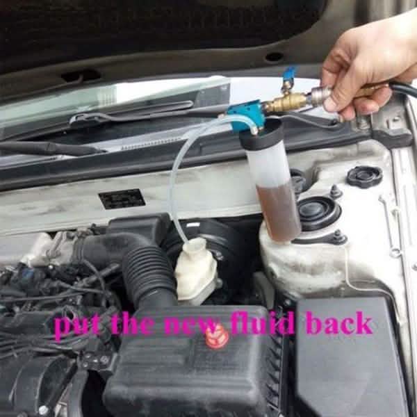 Car Brake System Fluid Bleeder Kit Hydraulic Clutch Oil Exchange One Man Tool DailySale