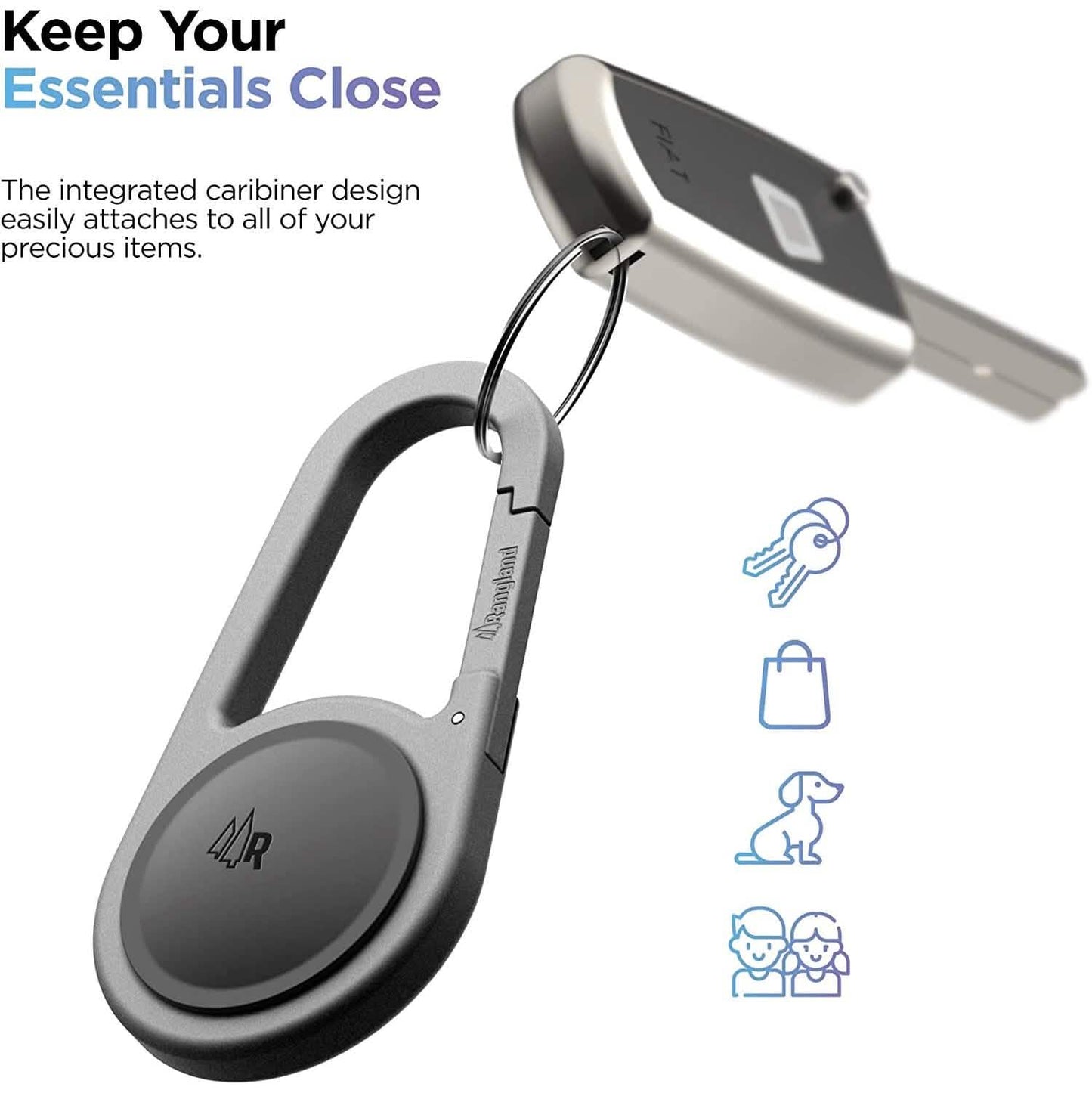 Carabiner AirTag Holder with Keychain DailySale