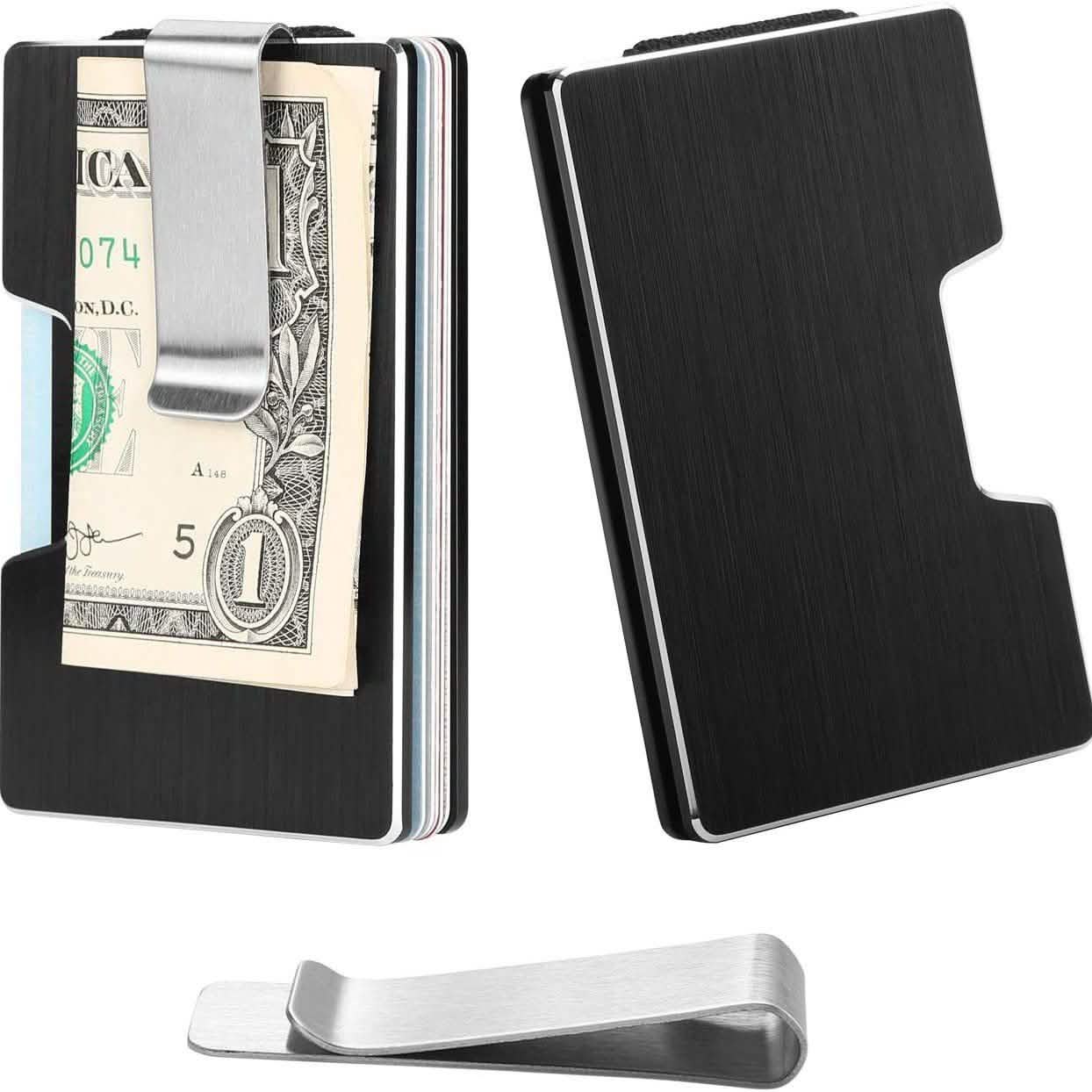 Carbon Fiber Pocket Money Clip Wallet with RIFD Card Blocking DailySale