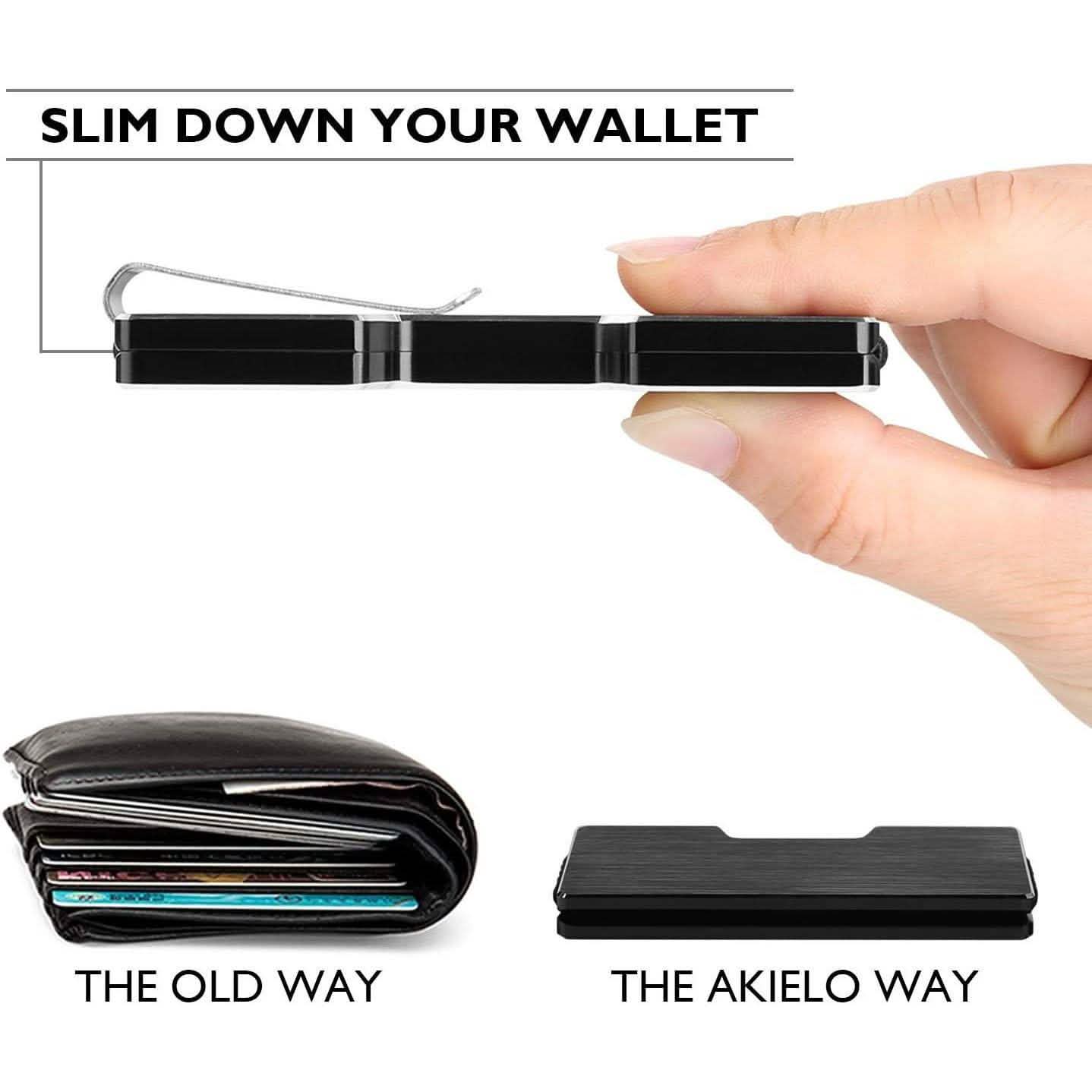 Carbon Fiber Pocket Money Clip Wallet with RIFD Card Blocking DailySale