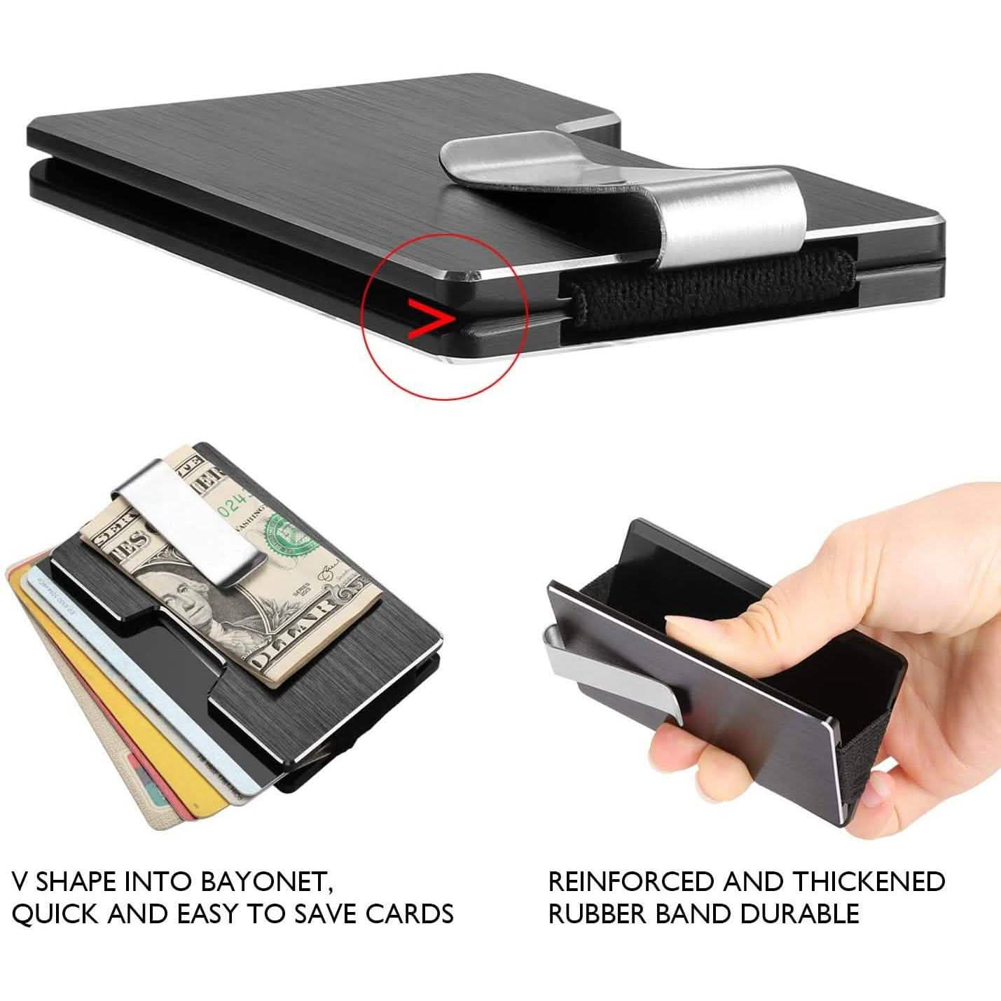 Carbon Fiber Pocket Money Clip Wallet with RIFD Card Blocking DailySale