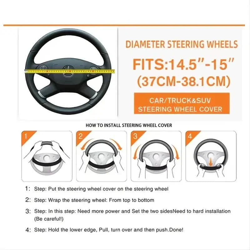 Carbon Fiber Sports Steering Wheel Cover DailySale