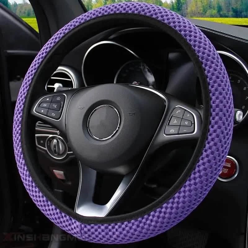 Carbon Fiber Sports Steering Wheel Cover DailySale