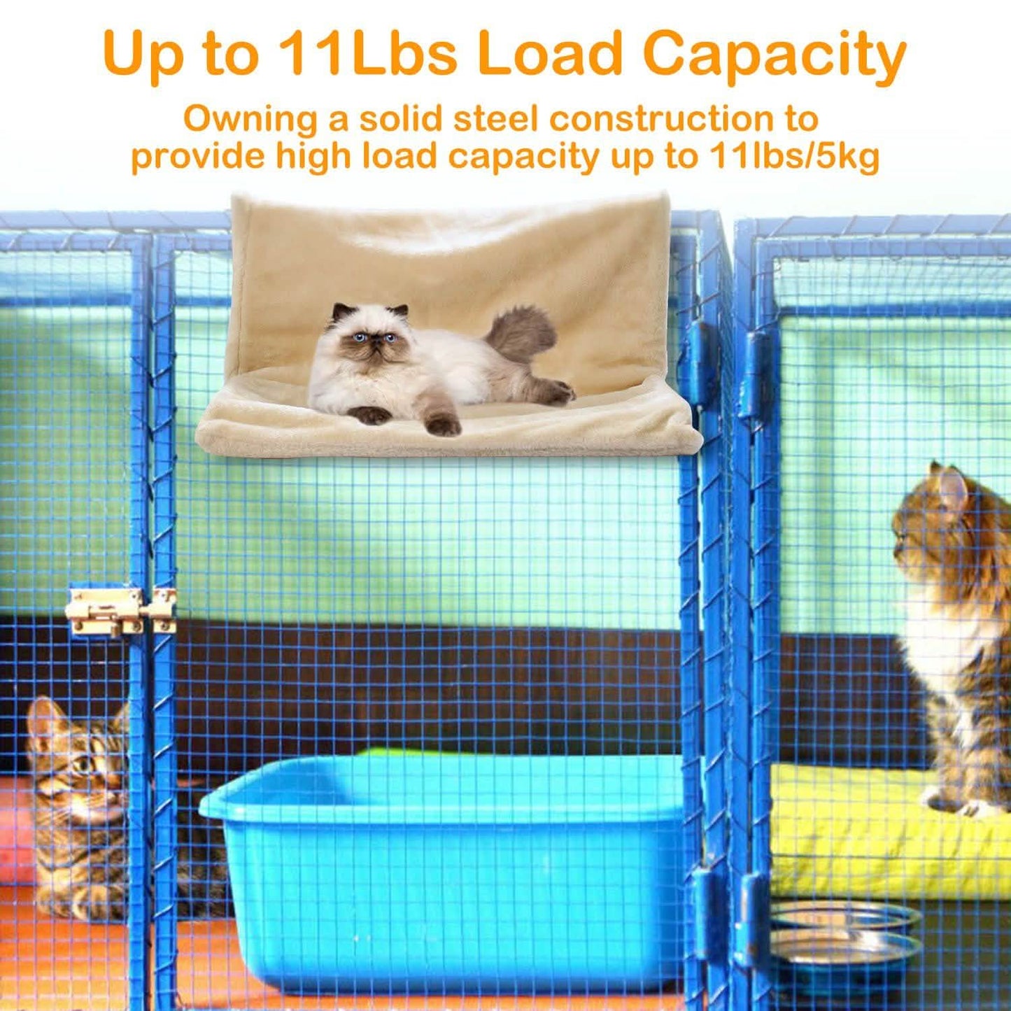 Cat Radiator Bed Pet Hammock Hanging Mat Blanket with Metal Frame DailySale