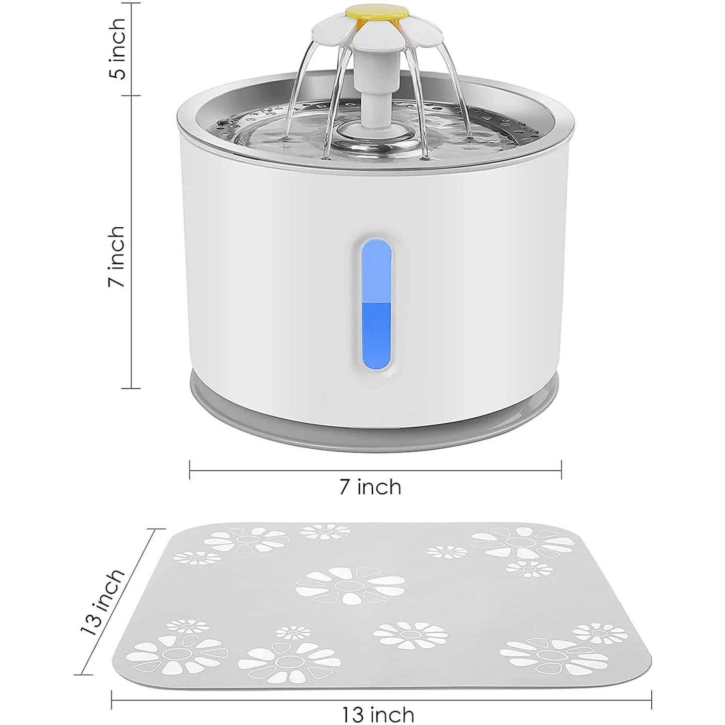 Cat Water Fountain 2.4L Automatic Pet Fountain DailySale