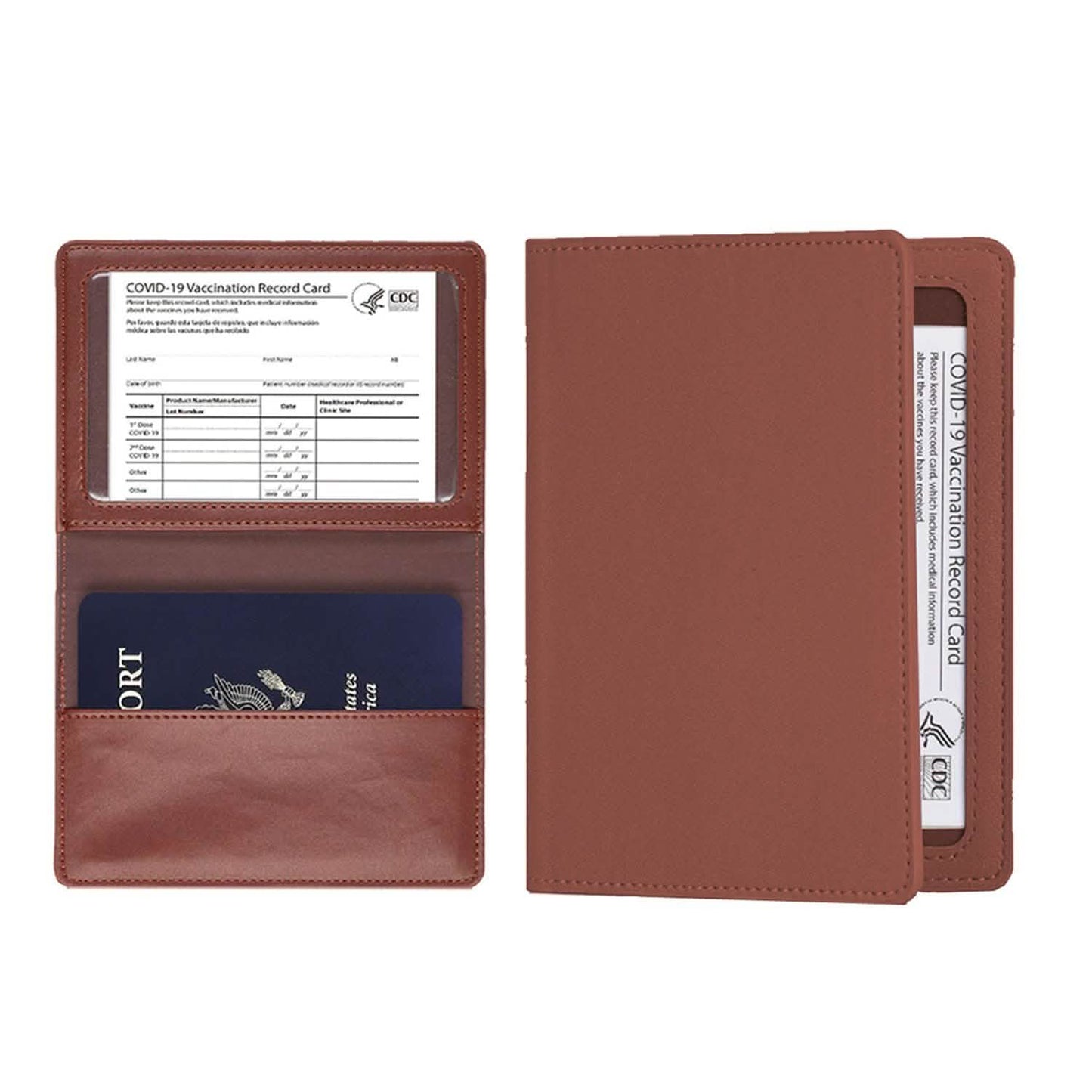 CDC Vaccination Card Holder And RFID Passport Organizer Holder DailySale