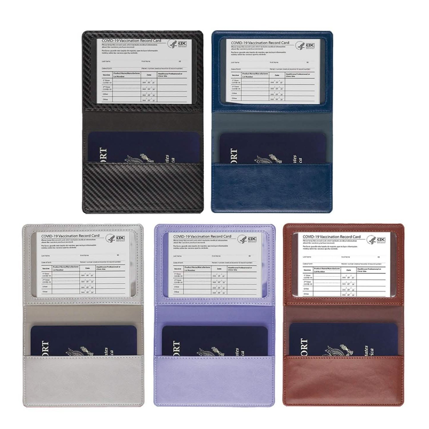 CDC Vaccination Card Holder And RFID Passport Organizer Holder DailySale