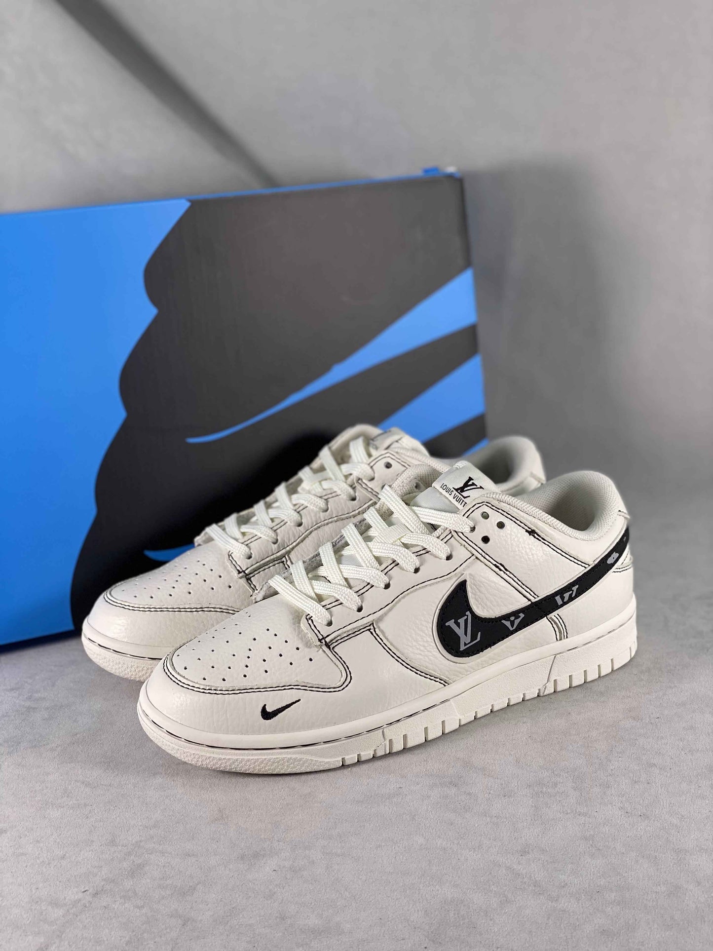 Custom Dunk SB Low x Monogram DD1391 106 SneakerNational
