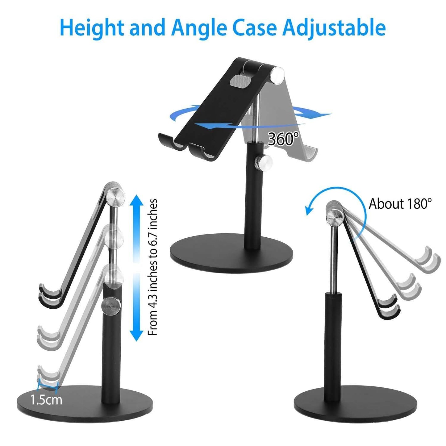 Cellphone Stand Universal No-Slip Aluminum Alloy Thick Case Friendly DailySale