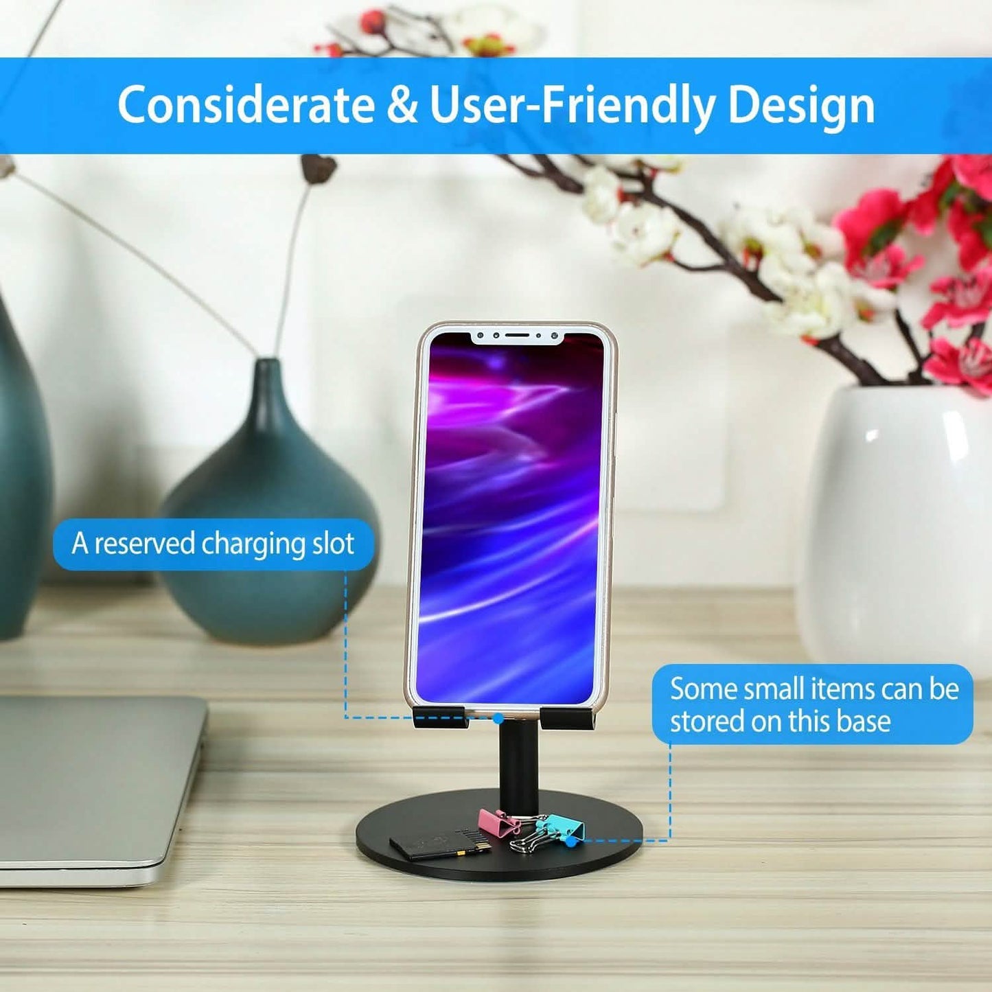 Cellphone Stand Universal No-Slip Aluminum Alloy Thick Case Friendly DailySale