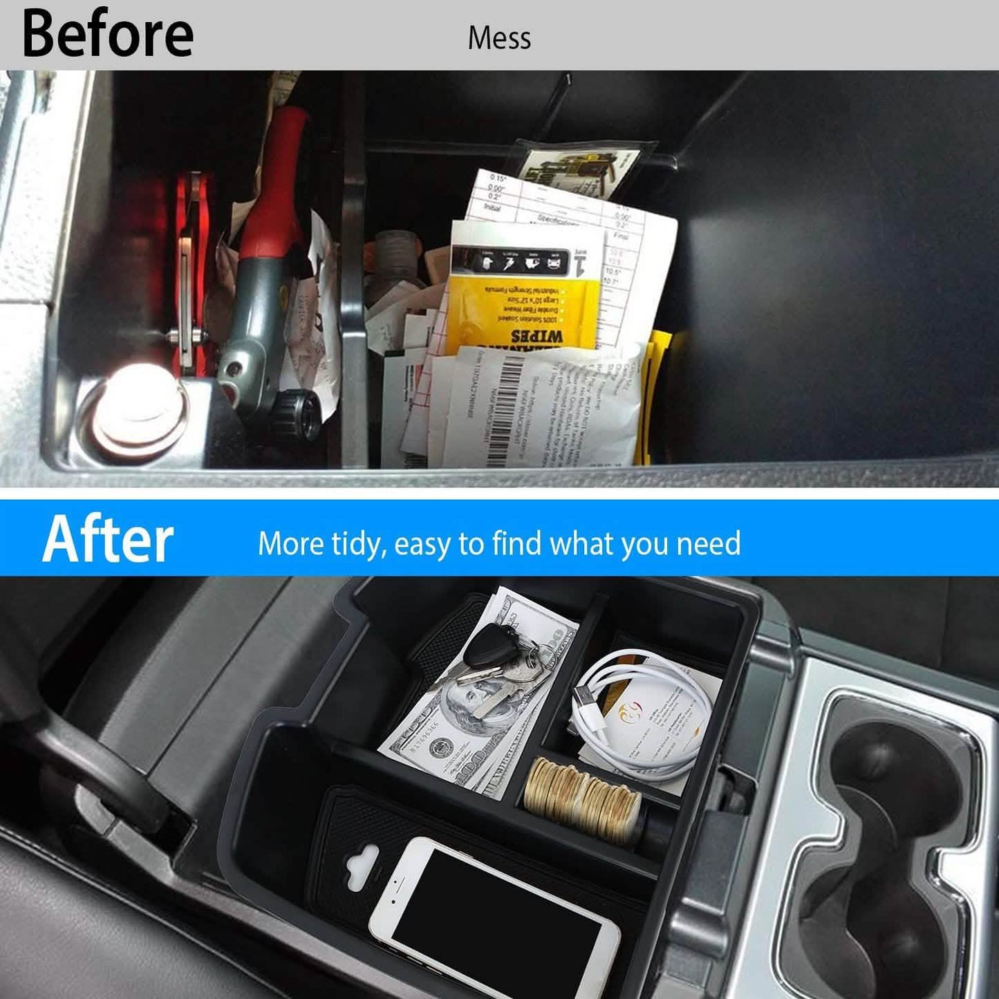 Center Console Storage Box Armrest Organizer DailySale