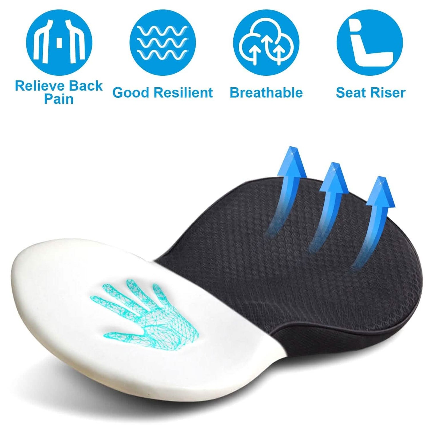 Chair Seat Cushion Car Memory Foam Pad DailySale
