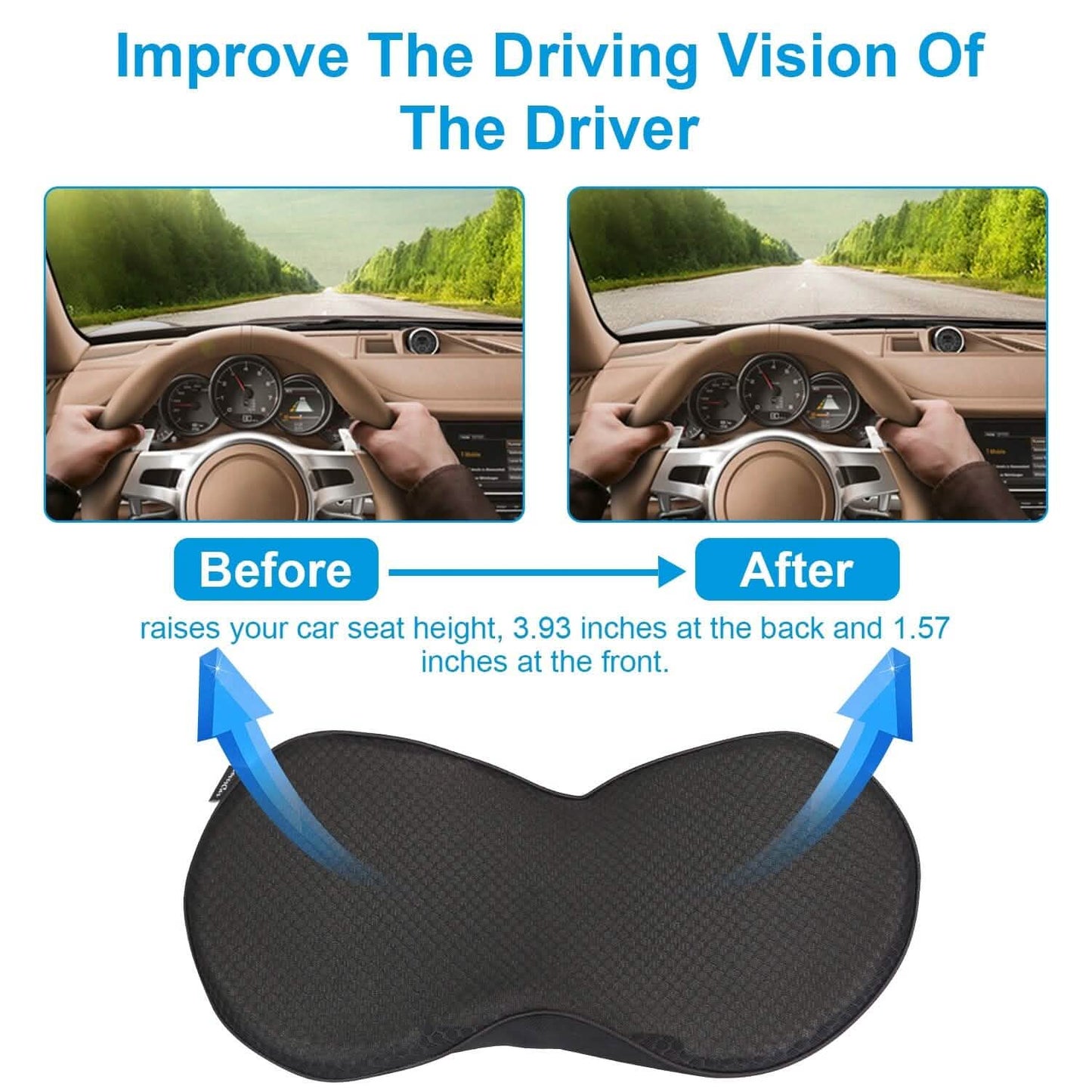 Chair Seat Cushion Car Memory Foam Pad DailySale