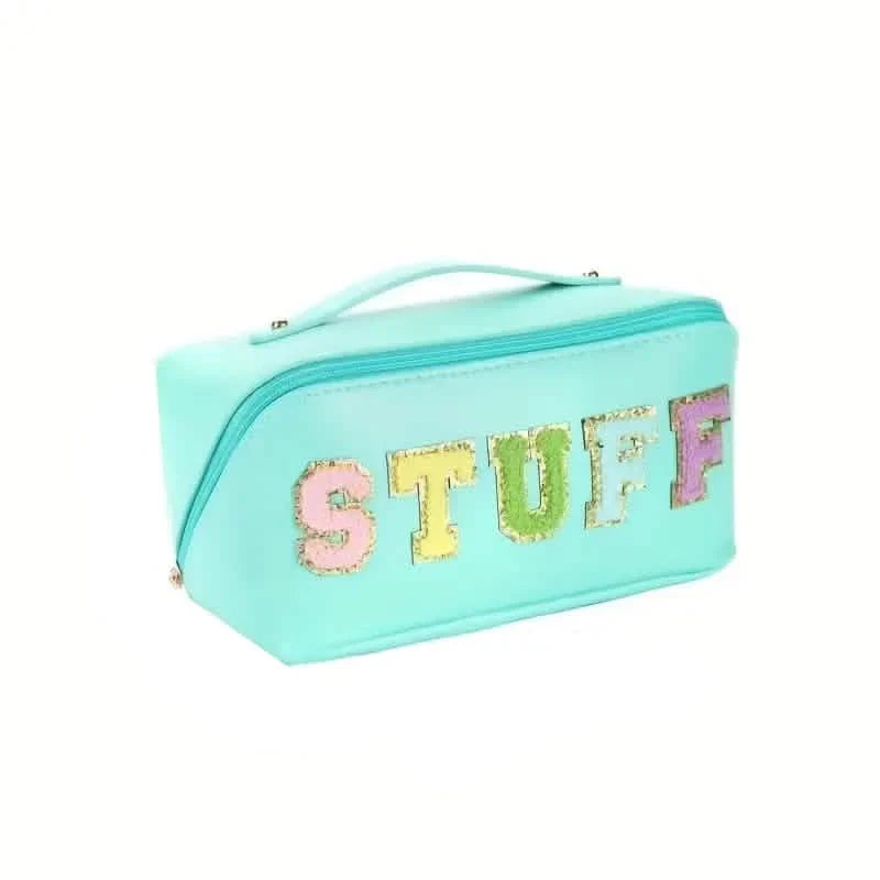 Chenille Letter Patches Cosmetic Bag DailySale