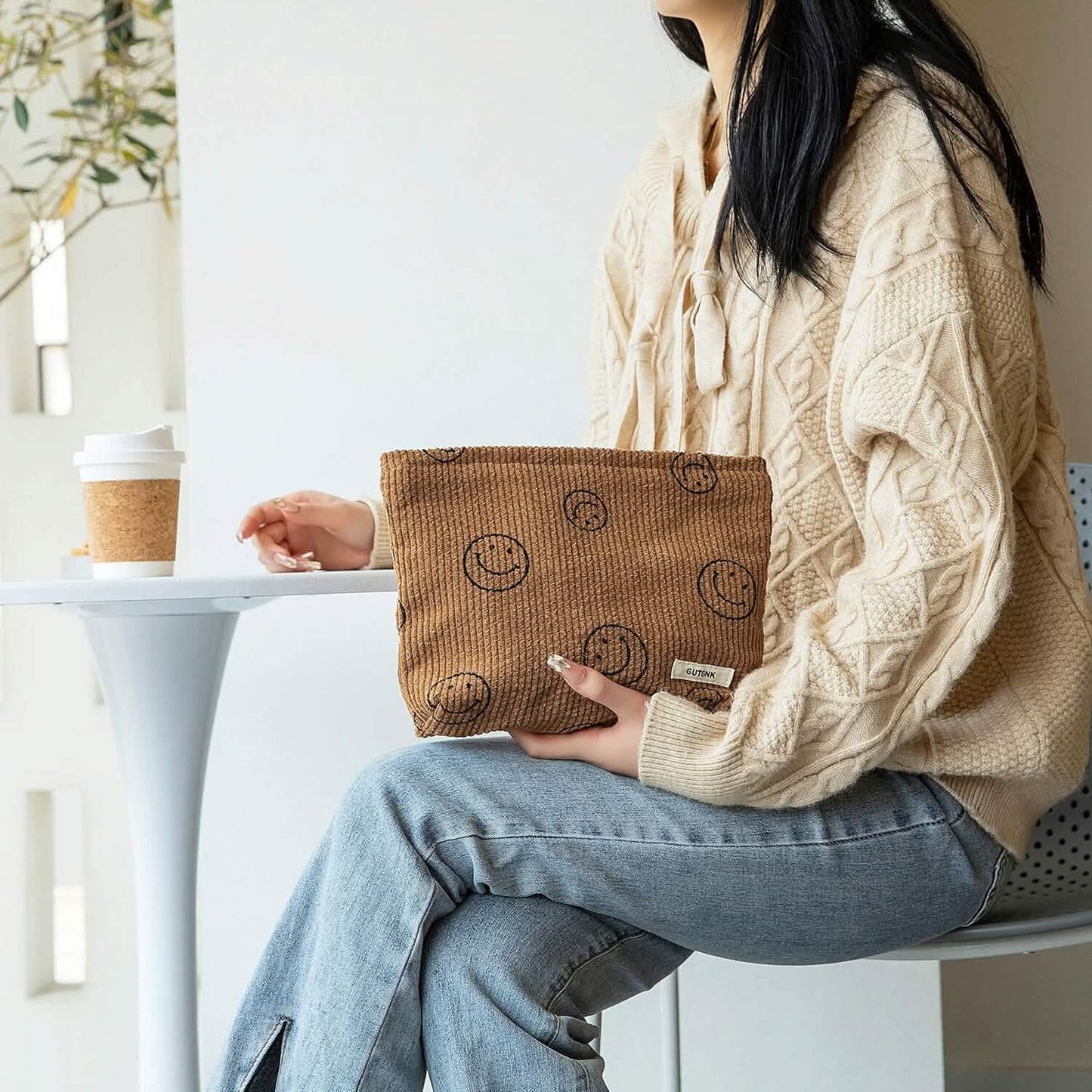 Chic Corduroy Travel Pouch for Women DailySale