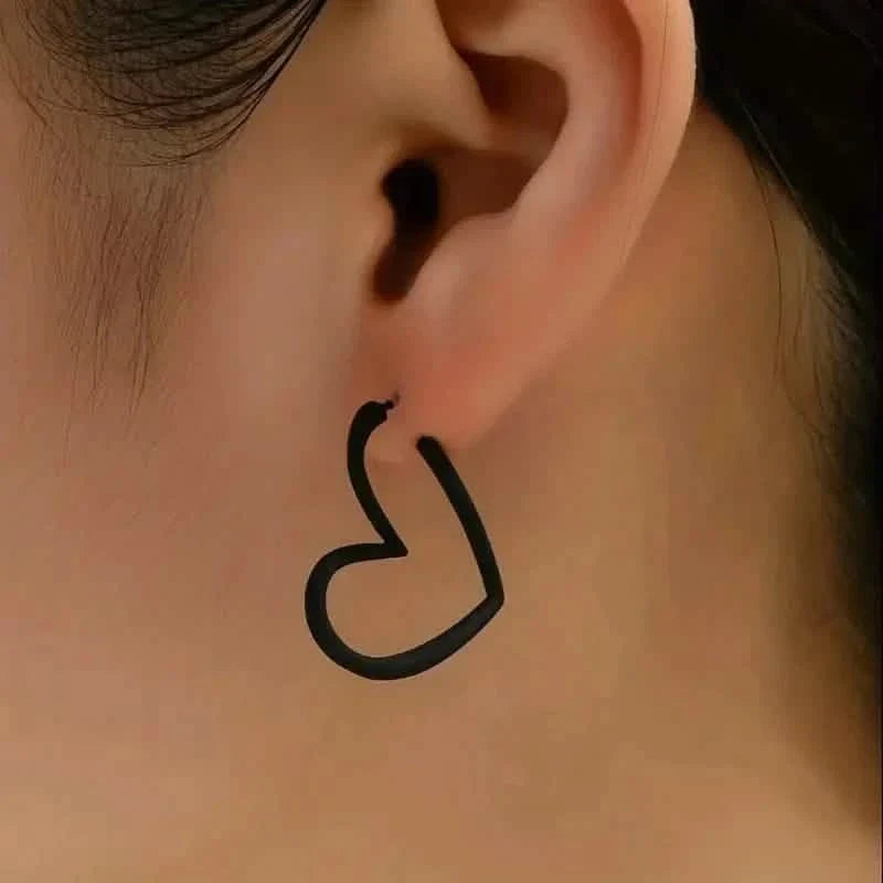 Chic Heart-Shaped Stud Earrings for Women DailySale