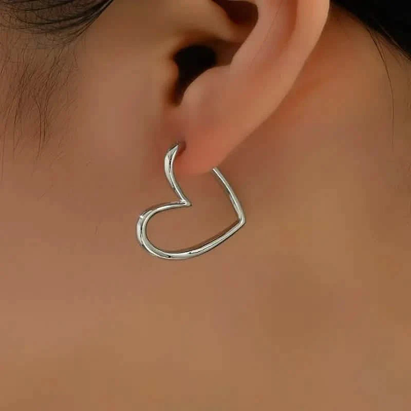 Chic Heart-Shaped Stud Earrings for Women DailySale