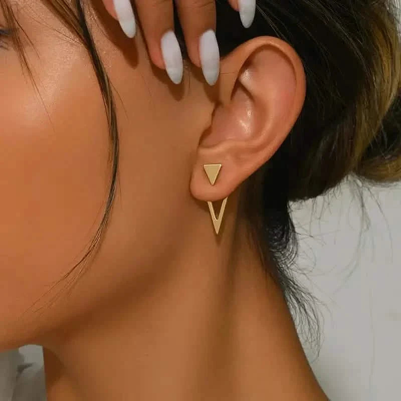 Chic Minimalist Triangle Design Earrings DailySale
