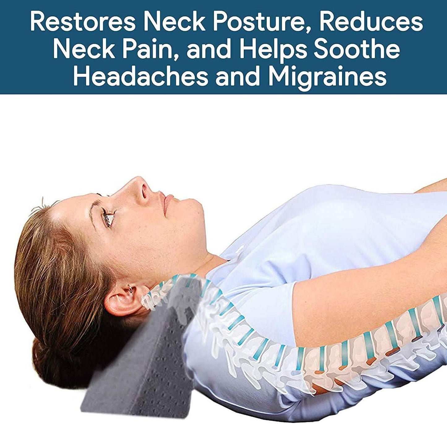 Chiropractic Cervical Traction Neck Wedge Pillow DailySale