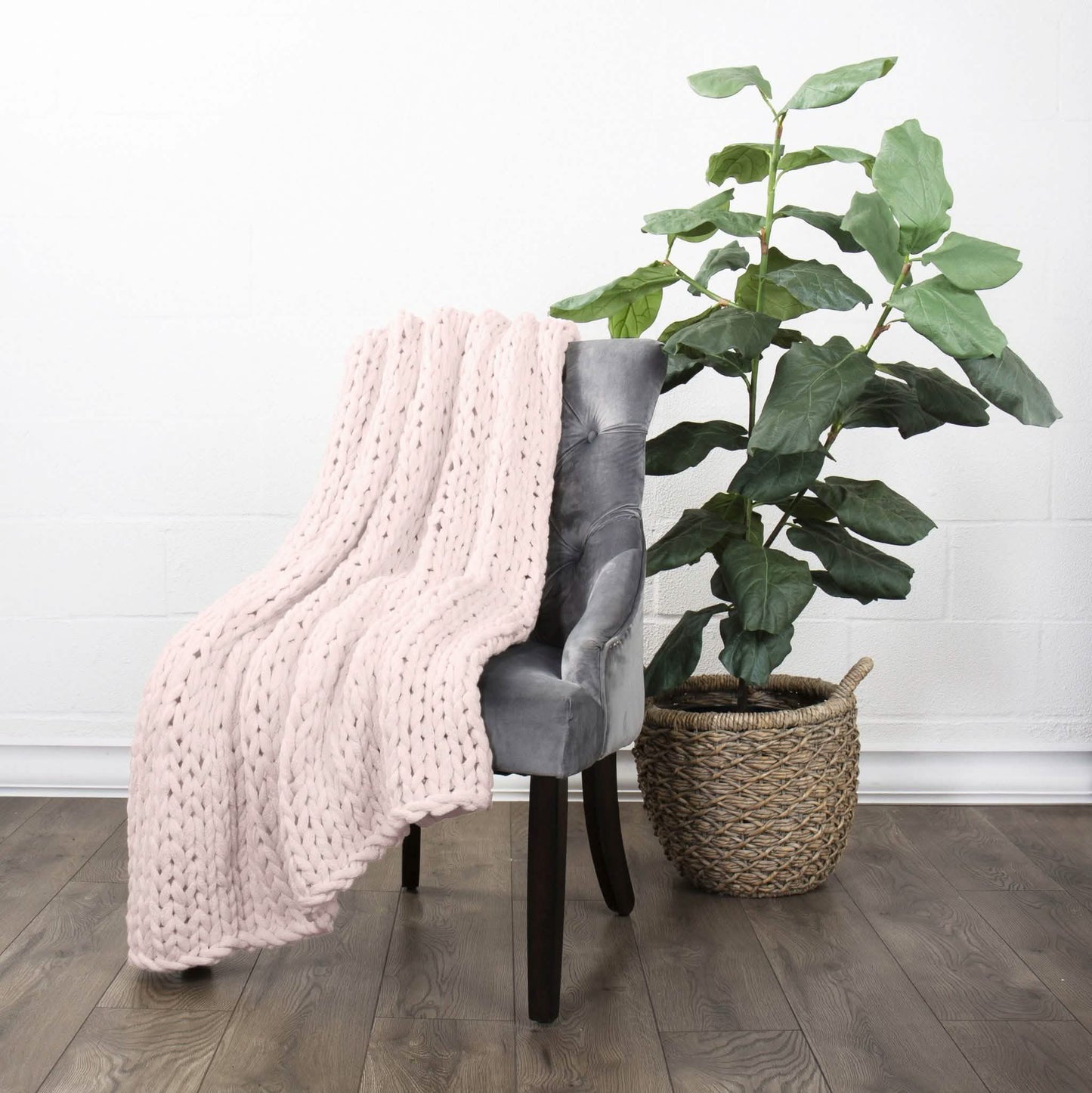 Chunky Knit Throw Blanket DailySale