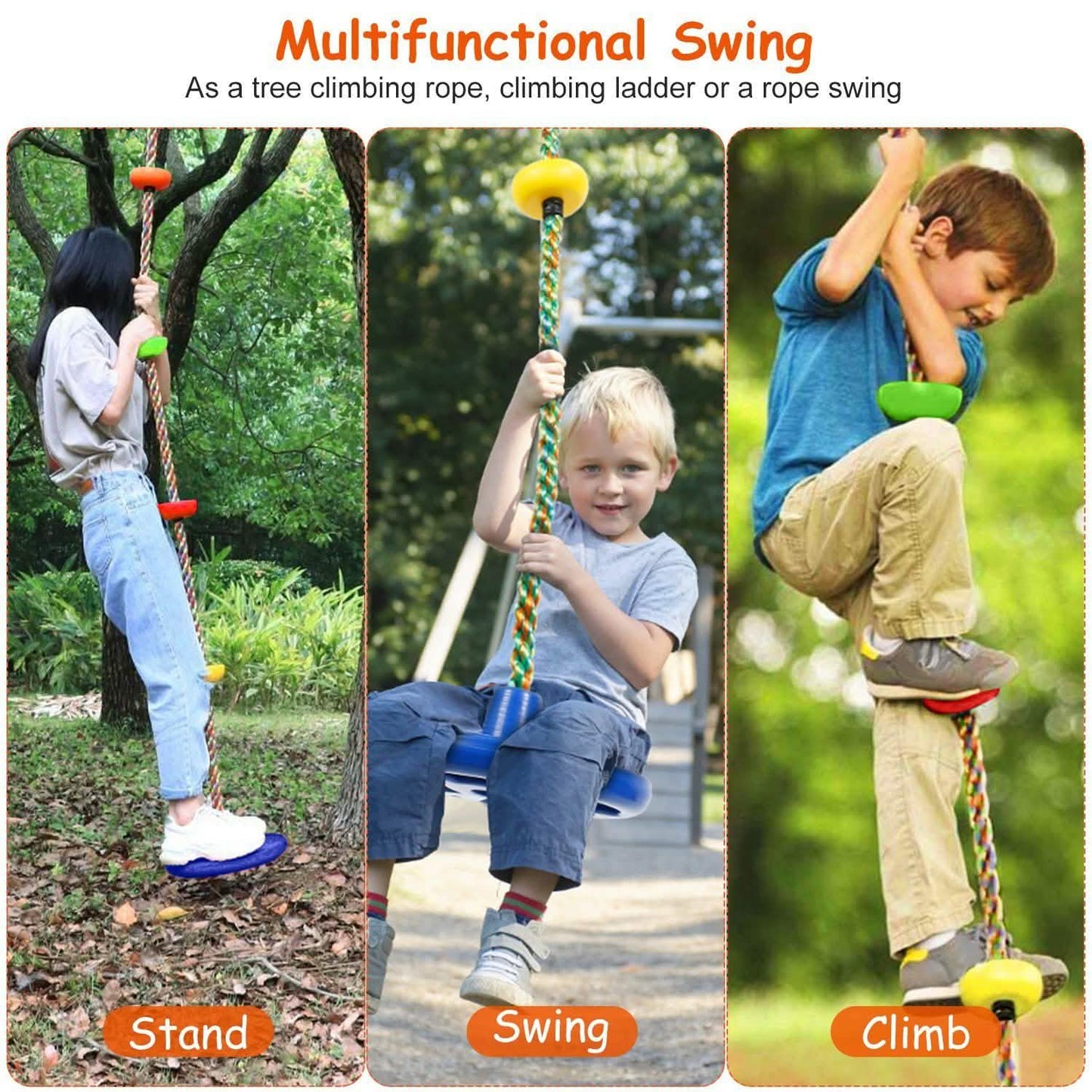 Climbing Rope Tree Swing Toy DailySale