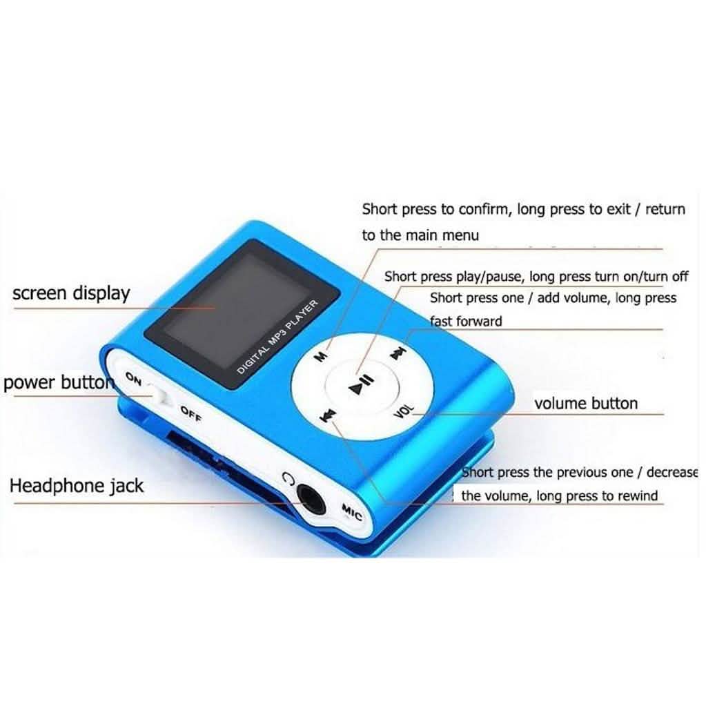 Clip-On Mini MP3 & FM Music Player DailySale