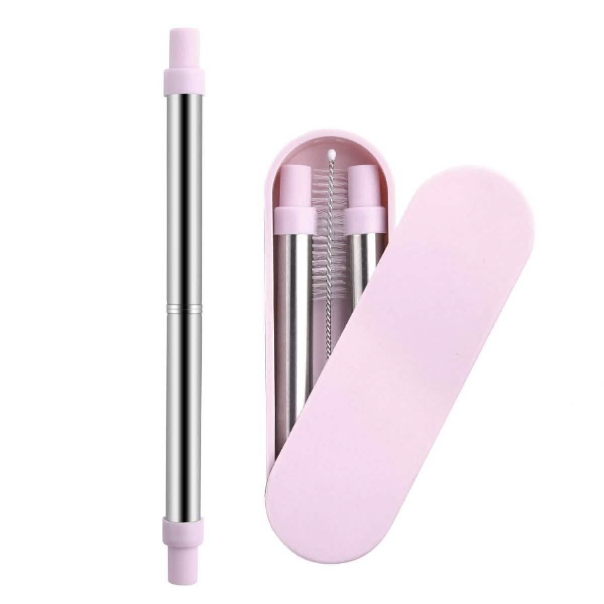 Collapsable Telescopic Reusable Drinkable Straw DailySale